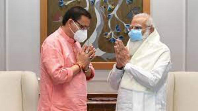 मुख्यमंत्री पुष्कर सिंह धामी ने प्रधानमंत्री नरेन्द्र मोदी से की भेंट, उत्‍तराखंड के विकास कार्यों पर हुई चर्चा